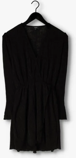 zwarte alix the label mini jurk ladies knitted glitter dress