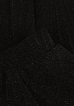 zwarte alix the label pantalon ladies knitted lurex pants