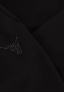 zwarte alix the label pantalon ladies woven straight leg pants