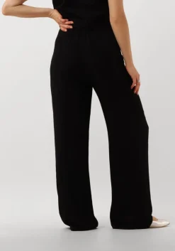 zwarte alix the label pantalon ladies woven stripy wide leg pants