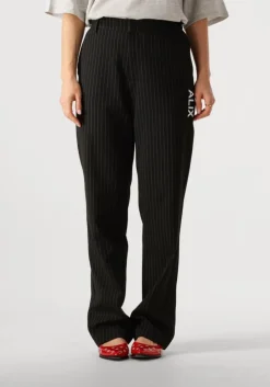 zwarte alix the label pantalon ladies woven relaxed mixed suit pants