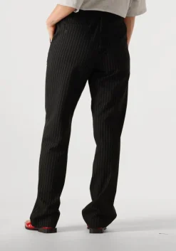 zwarte alix the label pantalon ladies woven relaxed mixed suit pants