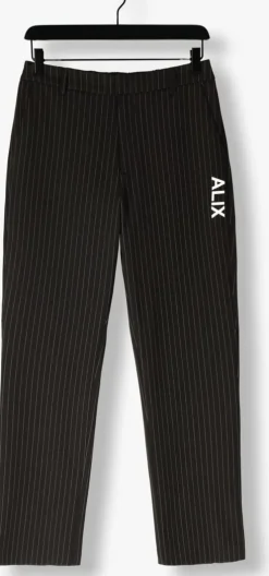 zwarte alix the label pantalon ladies woven relaxed mixed suit pants