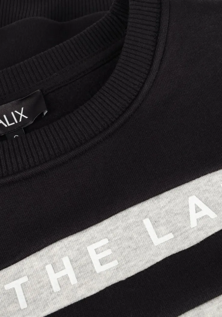 zwarte alix the label sweater ladies knitted cropped sweater