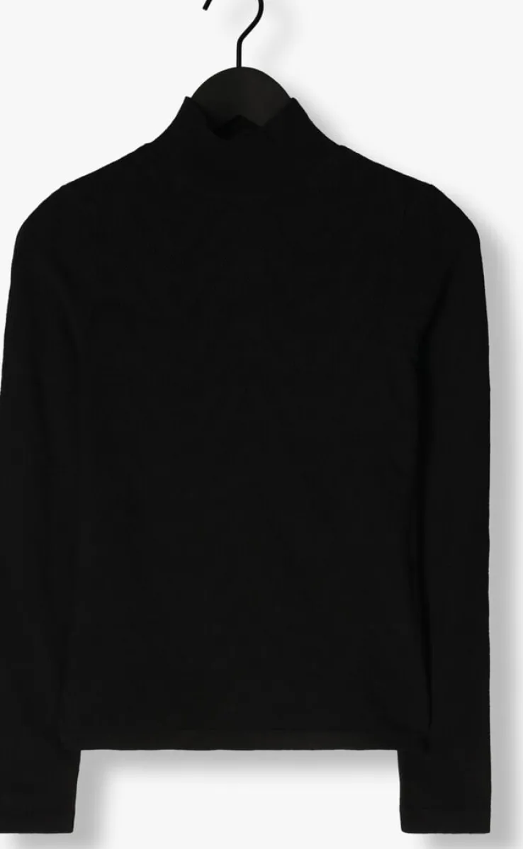 zwarte alix the label tops & t-shirts ladies knitted a mesh top