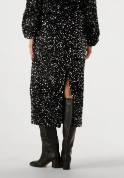 zwarte amaya amsterdam midirok myr skirt