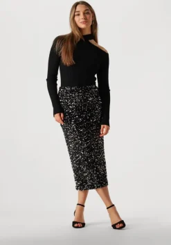 zwarte amaya amsterdam midirok myr skirt