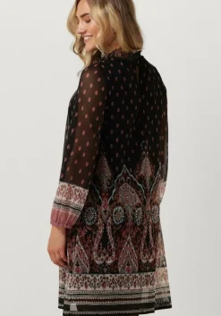 zwarte ana alcazar midi jurk dress lace neck