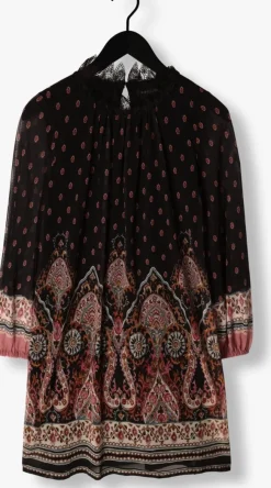 zwarte ana alcazar midi jurk dress lace neck