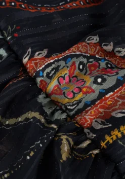 zwarte ana alcazar midi jurk dress puff sleeves öko-tex 100