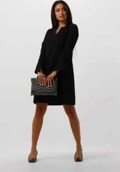 zwarte ana alcazar mini jurk dress clasp