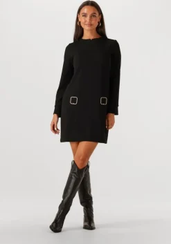 zwarte ana alcazar mini jurk dress clasp