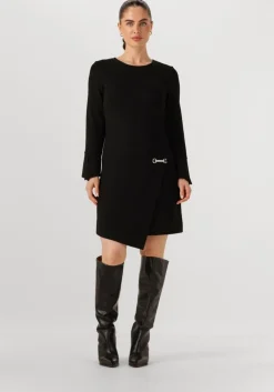 zwarte ana alcazar mini jurk dress wrap skirt