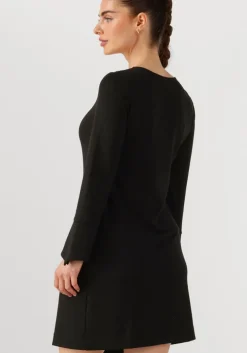 zwarte ana alcazar mini jurk dress wrap skirt