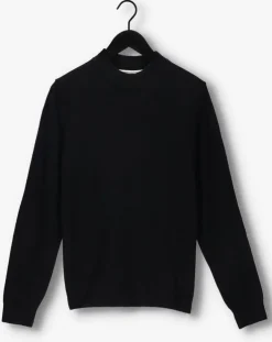 zwarte anerkjendt trui akrico lambswool knit