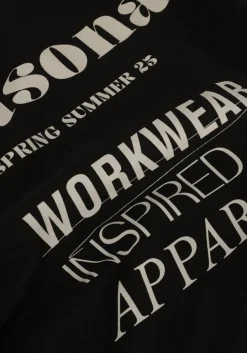 zwarte anerkjendt t-shirt akkikki seasonal tee