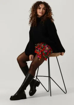 zwarte another label mini jurk myra knitted pull l/s