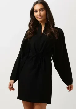 zwarte another label mini jurk lilibet dress l/s