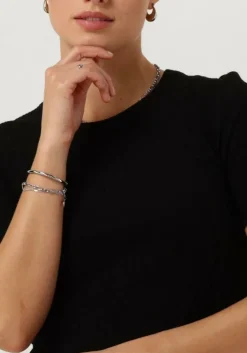 zwarte another label top elyne t-shirt s/s