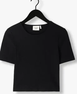 zwarte another label top elyne t-shirt s/s