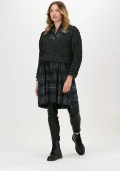 zwarte another label trui stoyende knitted pull l/s