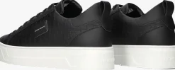 zwarte antony morato lage sneakers leather bold