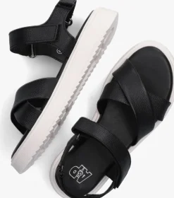 zwarte apples & pears sandalen boo10946