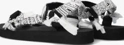 zwarte arizona love platte sandalen trekky bandana