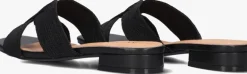 zwarte ayana slippers 0677-1