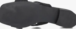 zwarte ayana slippers 0677-1