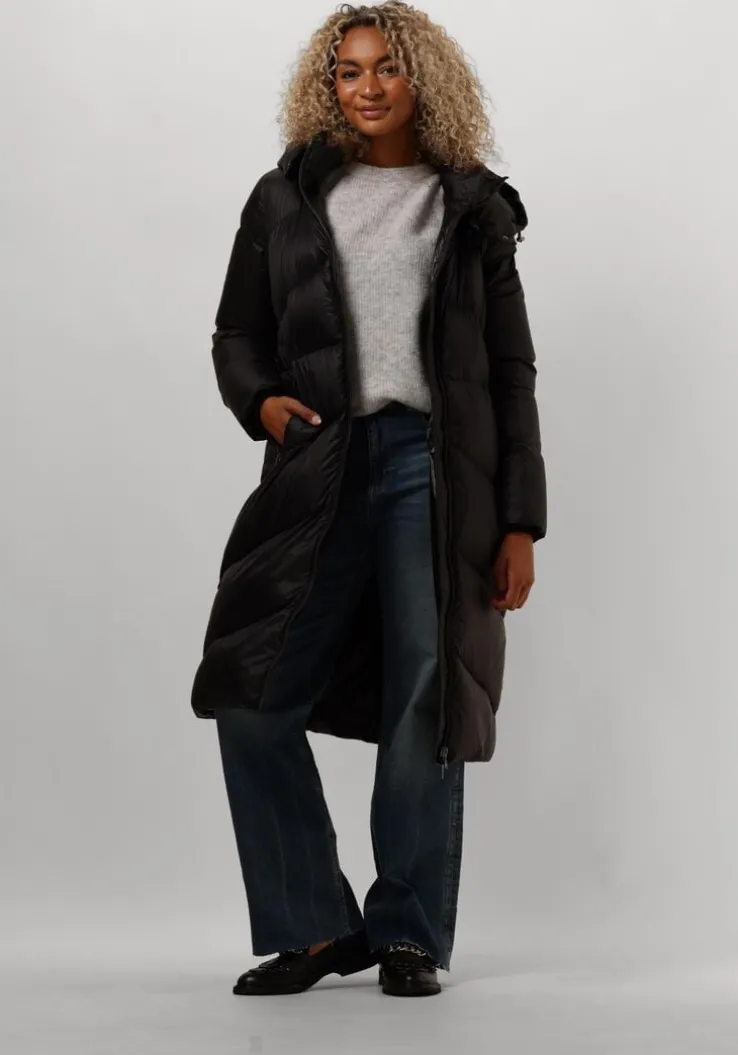 zwarte beaumont gewatteerde jas noel