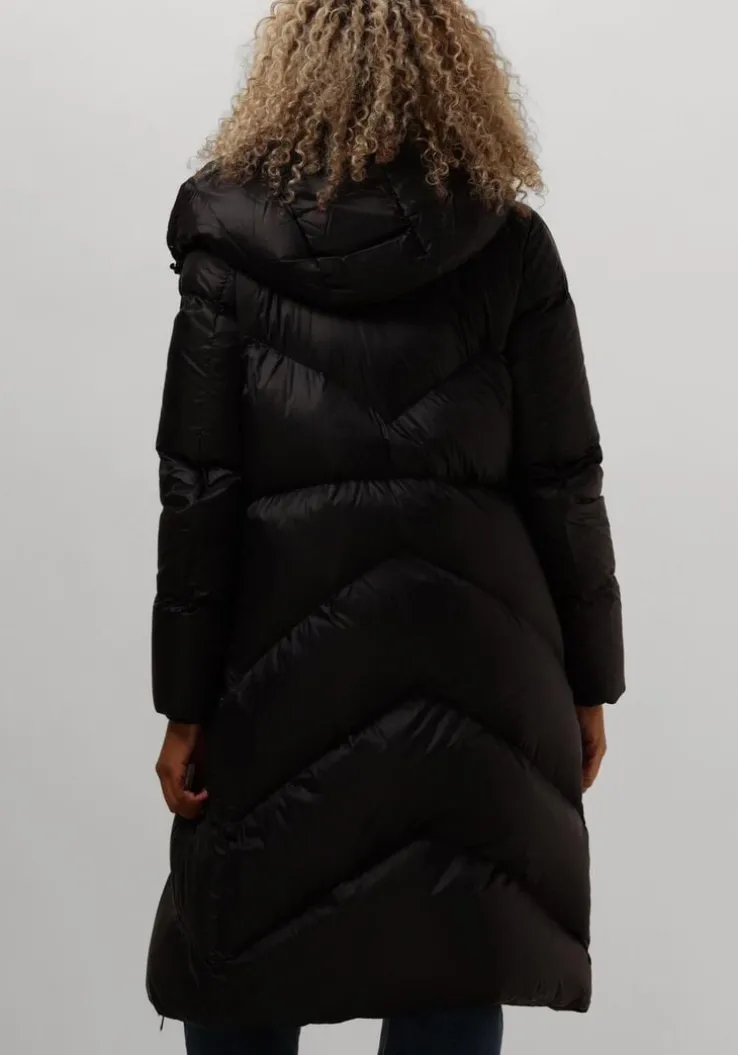 zwarte beaumont gewatteerde jas noel