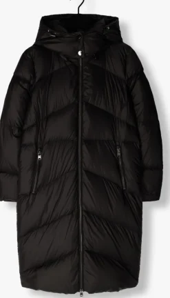 zwarte beaumont gewatteerde jas noel