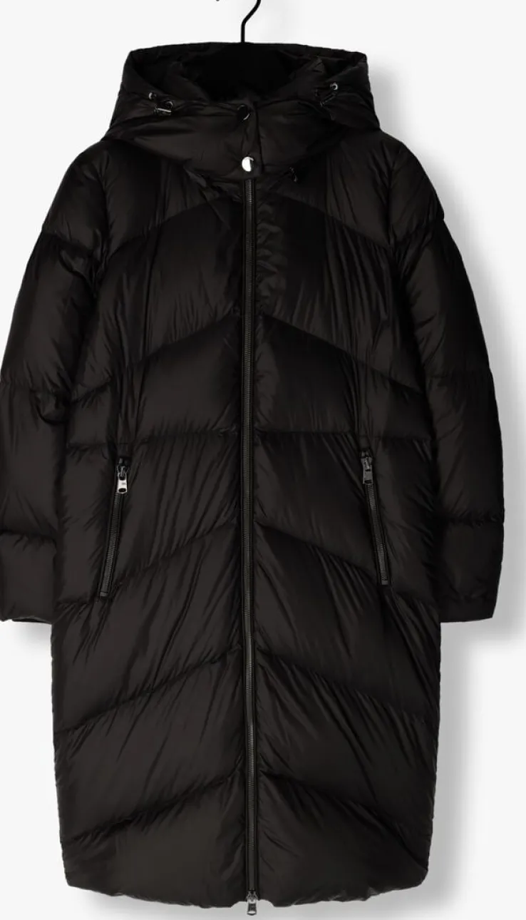 zwarte beaumont gewatteerde jas noel