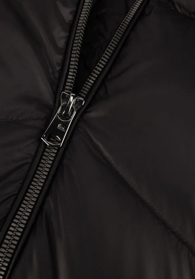 zwarte beaumont gewatteerde jas noel