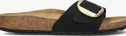 zwarte birkenstock slippers madrid big buckle