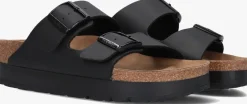 zwarte birkenstock slippers arizona platform dames