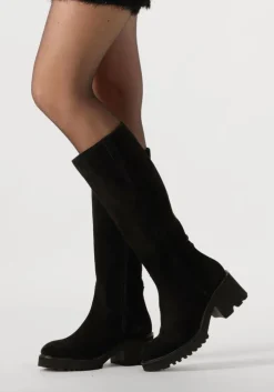 zwarte blasz hoge laarzen evs-5014