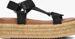 zwarte blasz platte sandalen cls14351