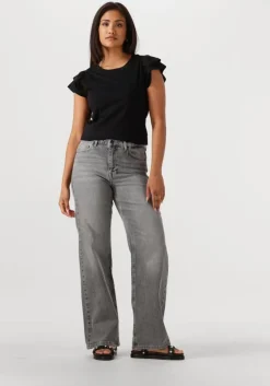 zwarte blasz platte sandalen saran-14