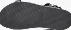 zwarte blasz platte sandalen saran-14