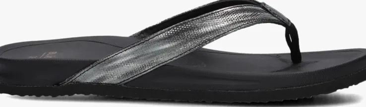 zwarte blasz teenslippers bella 2402