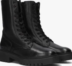 zwarte blasz veterboots p7337