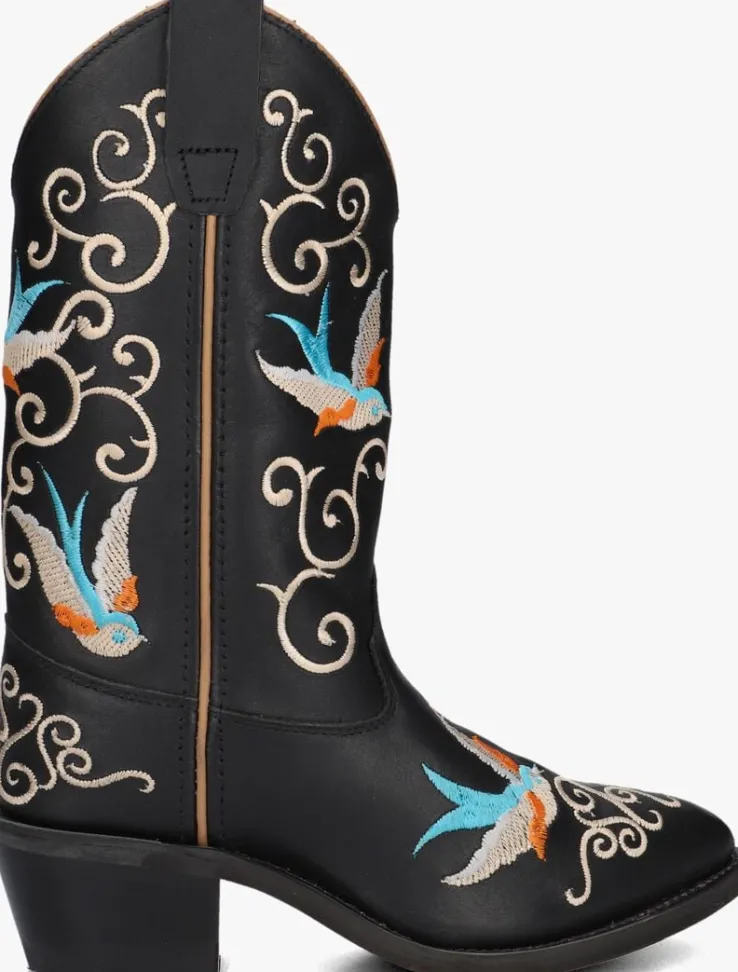 zwarte bootstock cowboylaarzen the robin annelijn