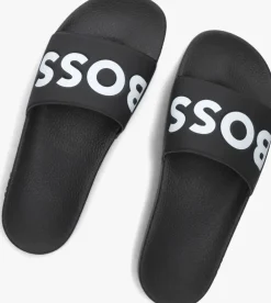 zwarte boss badslippers aryeh