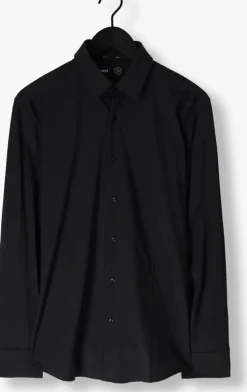 zwarte boss black klassiek overhemd p-hank-s-c1-222
