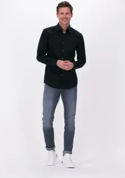 zwarte boss black klassiek overhemd h-hank-kent0c1-214