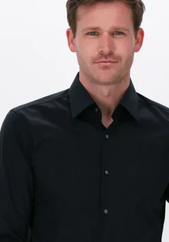 zwarte boss black klassiek overhemd h-hank-kent0c1-214