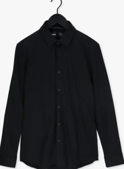 zwarte boss black klassiek overhemd p-hank-s-kent-c1-222