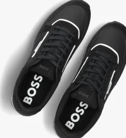 zwarte boss lage sneakers kai runn